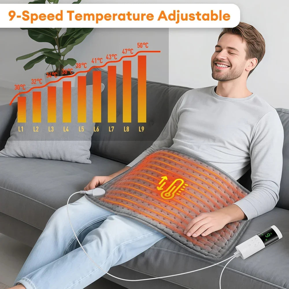 Electric Heating Pads for Back Neck Shoulder Home Office Washable Winter Warm Blanket